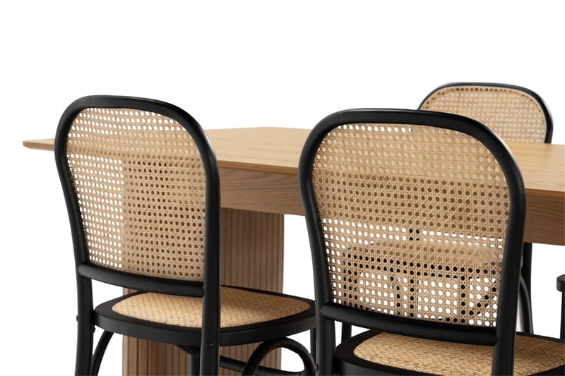 Nixrai Spisebord 240 cm med 6 Bjarshog Spisestoler - Eik - Møbler - Bord - Spisegrupper