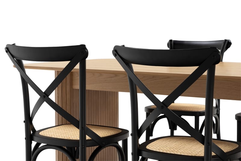 Nixrai Spisebord 240 cm med 6 Kalb Spisestoler - Eik - Møbler - Bord - Spisegrupper