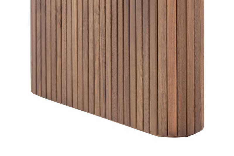 Noira Ovalt Spisebord 220 cm Valnøtt med 6 Gemmiano Spisestoler - Brun / Teddy / Tre - Møbler - Bord - Spisegrupper