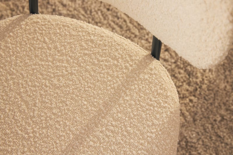 Noira Spisebord 120 cm Valnøtt Rundt med 4 Gemmiano Spisestoler - Brun - Møbler - Bord - Spisegrupper