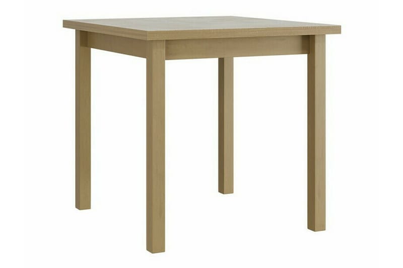 Patrickswell kvadratisk spisegruppe 80x80 cm – Spisebord med 4 spisestoler i tre med polstret rygg - Natur|Grå - Møbler - Bord - Spisegrupper