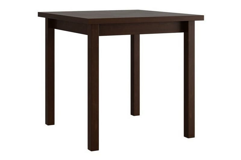 Patrickswell kvadratisk spisegruppe 80x80 cm – Spisebord med 4 spisestoler i tre med polstret rygg - Mørkebrun|Brun - Møbler - Bord - Spisegrupper