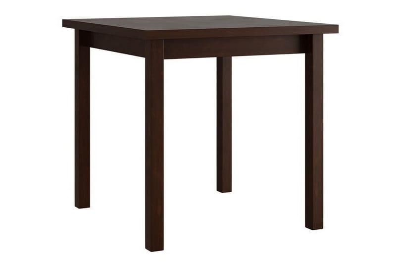 Patrickswell kvadratisk spisegruppe 80x80 cm – Spisebord med 4 spisestoler i tre med polstret rygg - Mørkebrun|Olivengrønn - Møbler - Bord - Spisegrupper