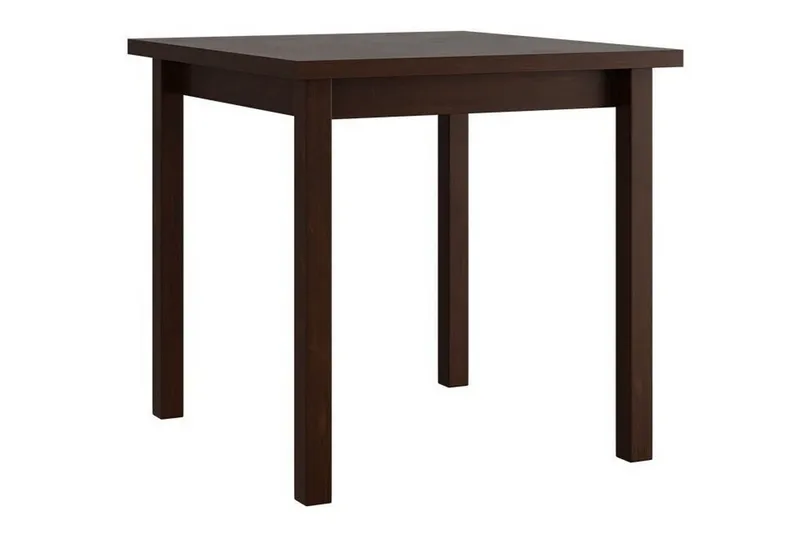 Patrickswell kvadratisk spisegruppe 80x80 cm – Spisebord med 4 spisestoler i tre med polstret rygg - Mørkebrun|Gråbrun - Møbler - Bord - Spisegrupper