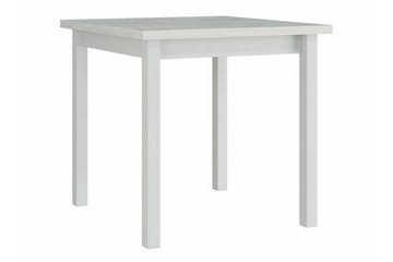 Patrickswell kvadratisk spisegruppe 80x80 cm – Spisebord med 4 spisestoler i tre med polstret rygg - Hvit|Brun - Møbler - Bord - Spisegrupper