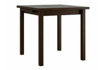 Patrickswell kvadratisk uttrekkbar spisegruppe 80–110 cm – Spisebord med 4 spisestoler i tre med høy spilerygg - Mørkebrun|Olivengrønn - Møbler - Bord - Spisegrupper