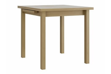 Patrickswell kvadratisk uttrekkbar spisegruppe 80–110 cm – Spisebord med 4 spisestoler i tre med høy spilerygg - Natur|Beige - Møbler - Bord - Spisegrupper