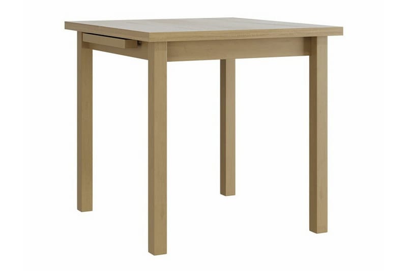 Patrickswell kvadratisk uttrekkbar spisegruppe 80–110 cm – Spisebord med 4 spisestoler i tre med høy spilerygg - Natur|Beige - Møbler - Bord - Spisegrupper