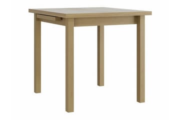 Patrickswell kvadratisk uttrekkbar spisegruppe 80–110 cm – Spisebord med 4 spisestoler i tre med høy spilerygg - Natur|Svart - Møbler - Bord - Spisegrupper