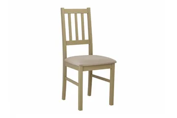 Patrickswell kvadratisk uttrekkbar spisegruppe 80–110 cm – Spisebord med 4 spisestoler i tre med spilerygg - Natur|Beige - Møbler - Bord - Spisegrupper