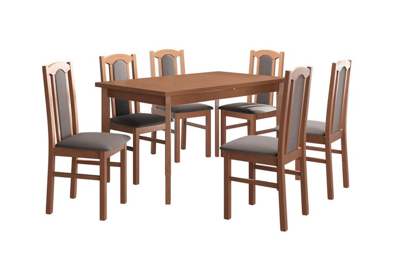 Patrickswell Spisegruppe - Beige/Tre - Møbler - Bord - Spisegrupper