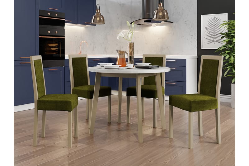 Patrickswell Spisegruppe - Grønn/Beige - Møbler - Bord - Spisegrupper