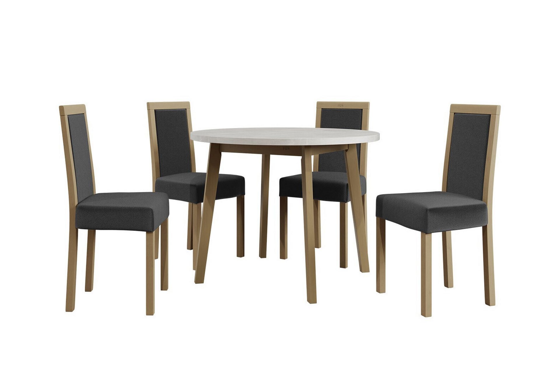 Patrickswell Spisegruppe Mørkegrå/Tre Møbler Trademax