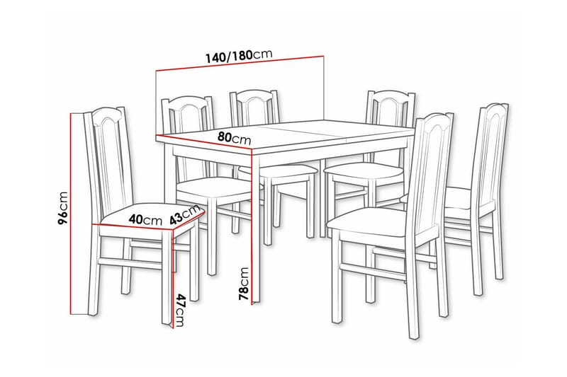 Patrickswell Spisegruppe - Møbler - Bord - Spisegrupper