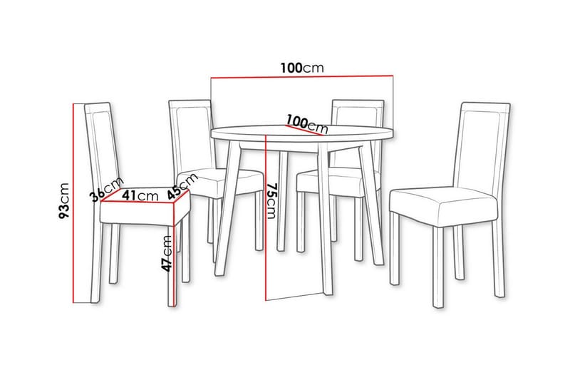 Patrickswell Spisegruppe - Møbler - Bord - Spisegrupper