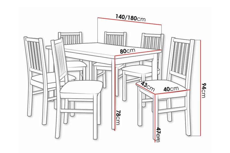 Patrickswell Spisegruppe - Møbler - Bord - Spisegrupper