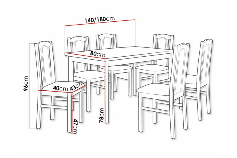 Patrickswell Spisegruppe - Møbler - Bord - Spisegrupper
