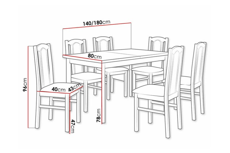 Patrickswell Spisegruppe - Møbler - Bord - Spisegrupper