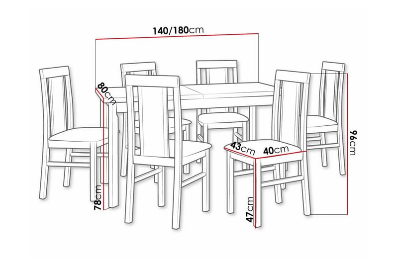 Patrickswell Spisegruppe - Møbler - Bord - Spisegrupper