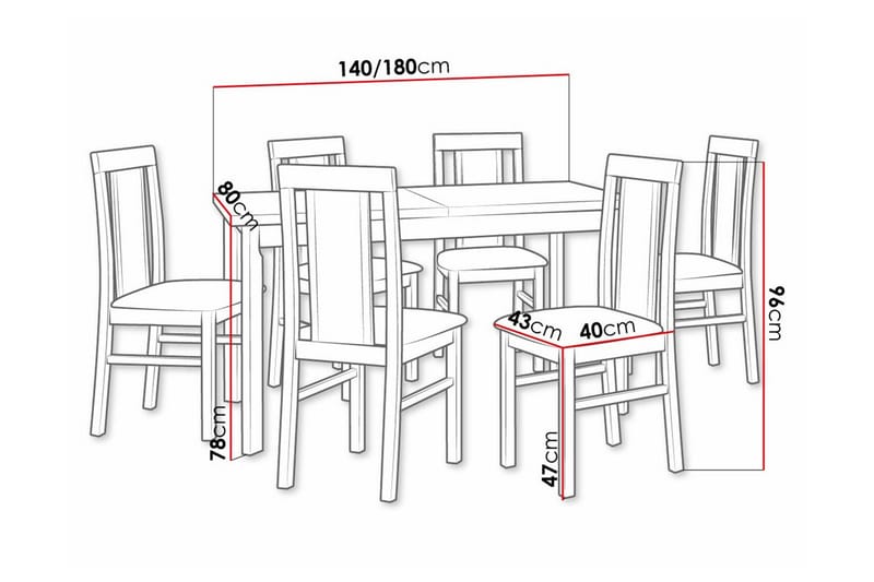 Patrickswell Spisegruppe - Møbler - Bord - Spisegrupper