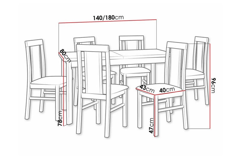 Patrickswell Spisegruppe - Møbler - Bord - Spisegrupper