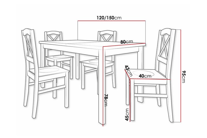 Patrickswell Spisegruppe - Møbler - Bord - Spisegrupper