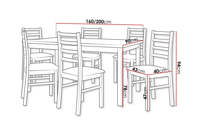 Patrickswell Spisegruppe - Møbler - Bord - Spisegrupper