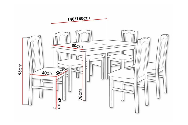 Patrickswell Spisegruppe - Møbler - Bord - Spisegrupper
