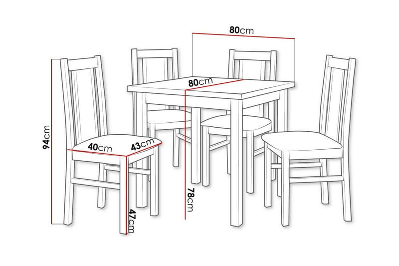 Patrickswell Spisegruppe - Møbler - Bord - Spisegrupper
