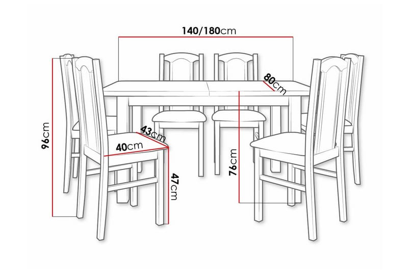 Patrickswell Spisegruppe - Møbler - Bord - Spisegrupper