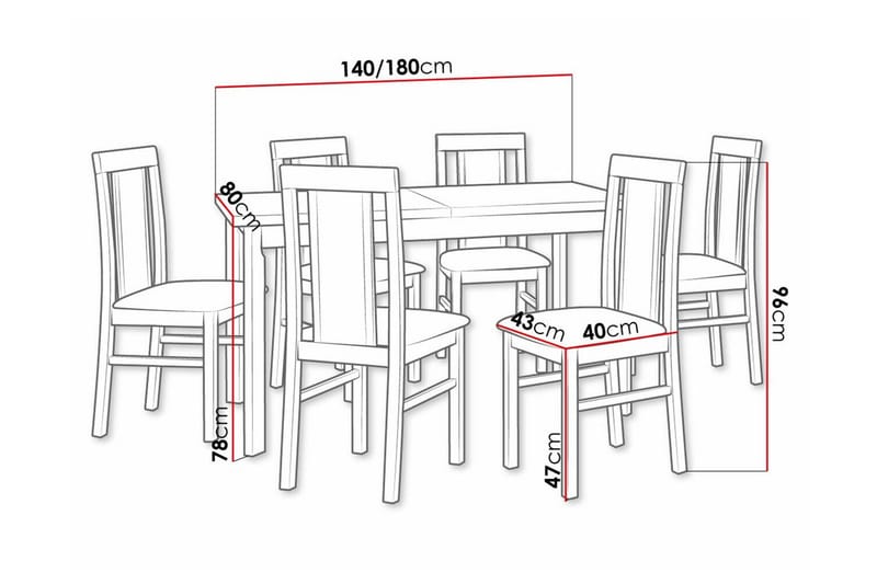 Patrickswell Spisegruppe - Møbler - Bord - Spisegrupper