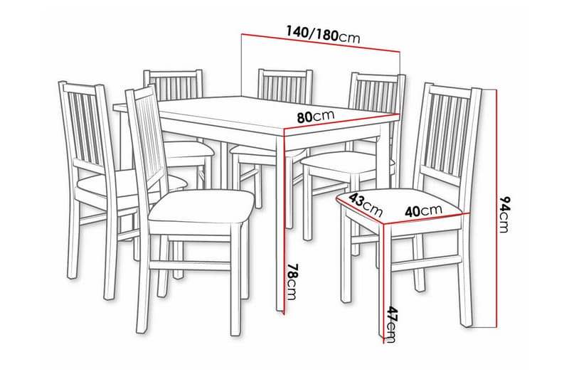 Patrickswell Spisegruppe - Møbler - Bord - Spisegrupper