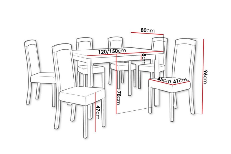Patrickswell Spisegruppe - Møbler - Bord - Spisegrupper