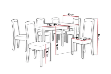 Patrickswell Spisegruppe - Møbler - Bord - Spisegrupper