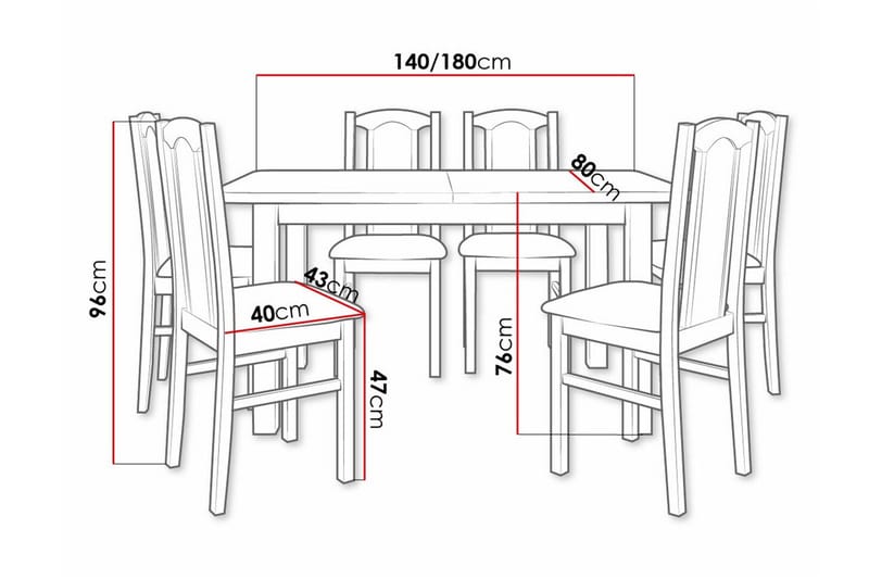 Patrickswell Spisegruppe - Møbler - Bord - Spisegrupper