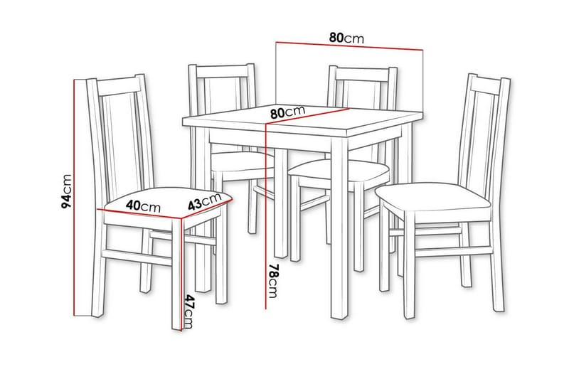 Patrickswell Spisegruppe - Møbler - Bord - Spisegrupper