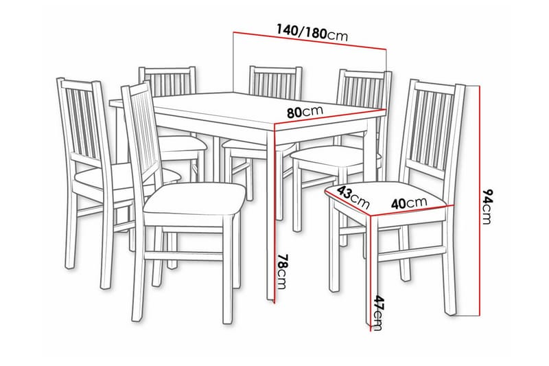 Patrickswell Spisegruppe - Møbler - Bord - Spisegrupper