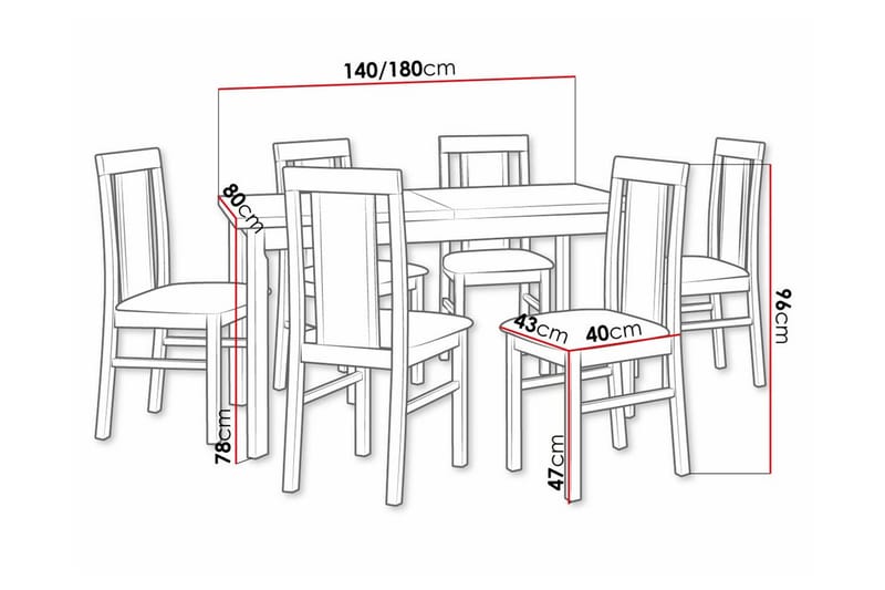 Patrickswell Spisegruppe - Møbler - Bord - Spisegrupper
