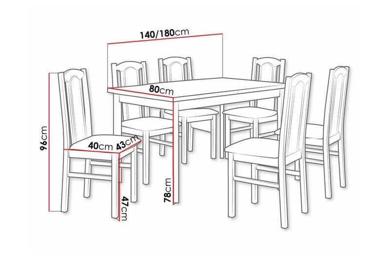 Patrickswell Spisegruppe - Møbler - Bord - Spisegrupper