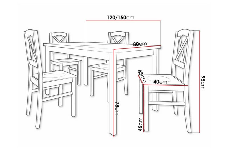 Patrickswell Spisegruppe - Møbler - Bord - Spisegrupper