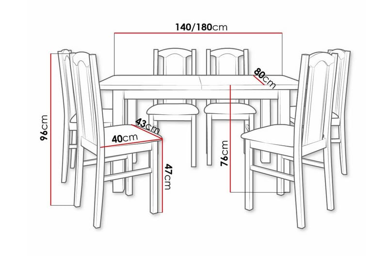 Patrickswell Spisegruppe - Møbler - Bord - Spisegrupper