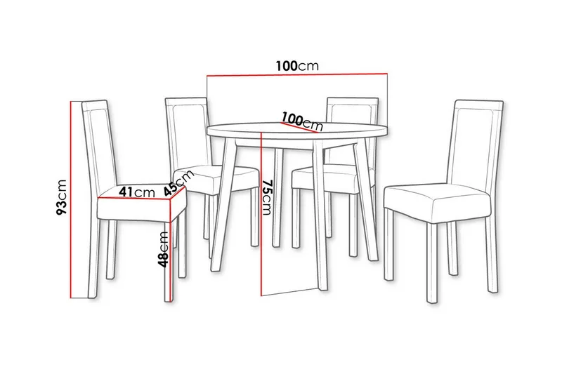 Patrickswell Spisegruppe - Møbler - Bord - Spisegrupper