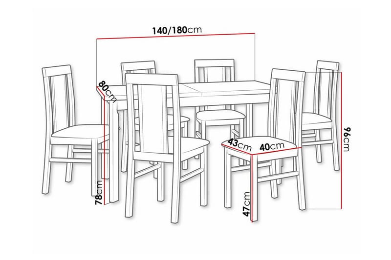 Patrickswell Spisegruppe - Møbler - Bord - Spisegrupper