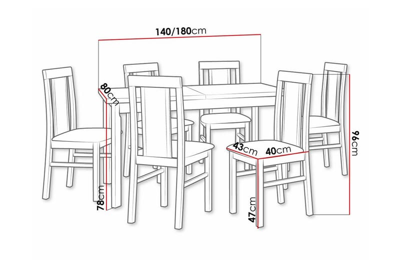 Patrickswell Spisegruppe - Møbler - Bord - Spisegrupper