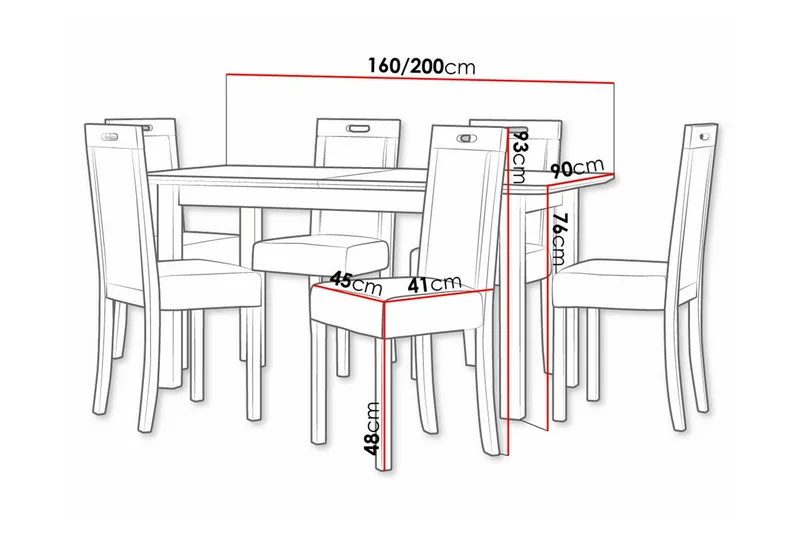 Patrickswell Spisegruppe - Møbler - Bord - Spisegrupper