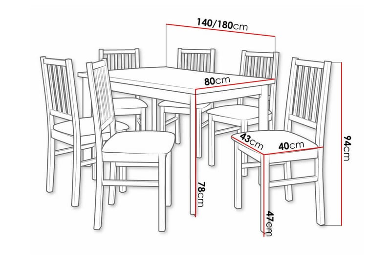 Patrickswell Spisegruppe - Møbler - Bord - Spisegrupper