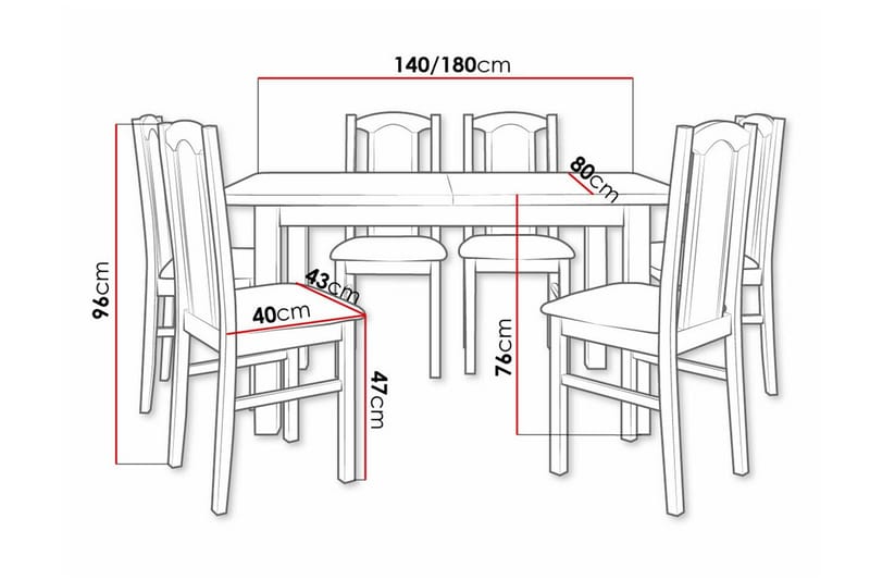 Patrickswell Spisegruppe - Møbler - Bord - Spisegrupper
