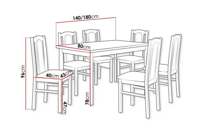 Patrickswell Spisegruppe - Møbler - Bord - Spisegrupper