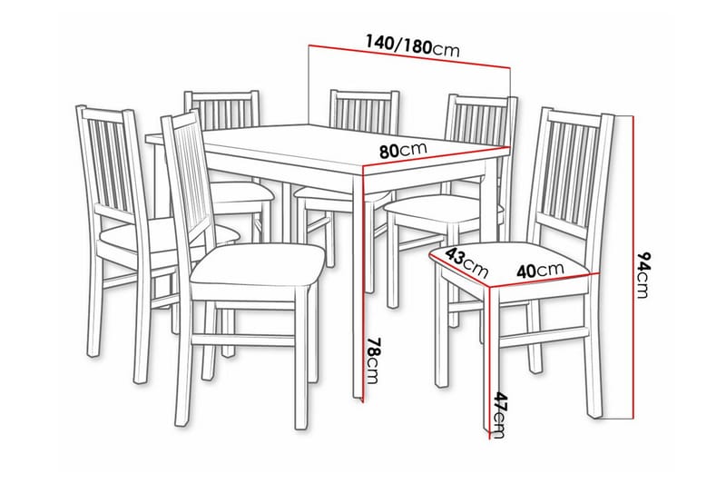 Patrickswell Spisegruppe - Møbler - Bord - Spisegrupper