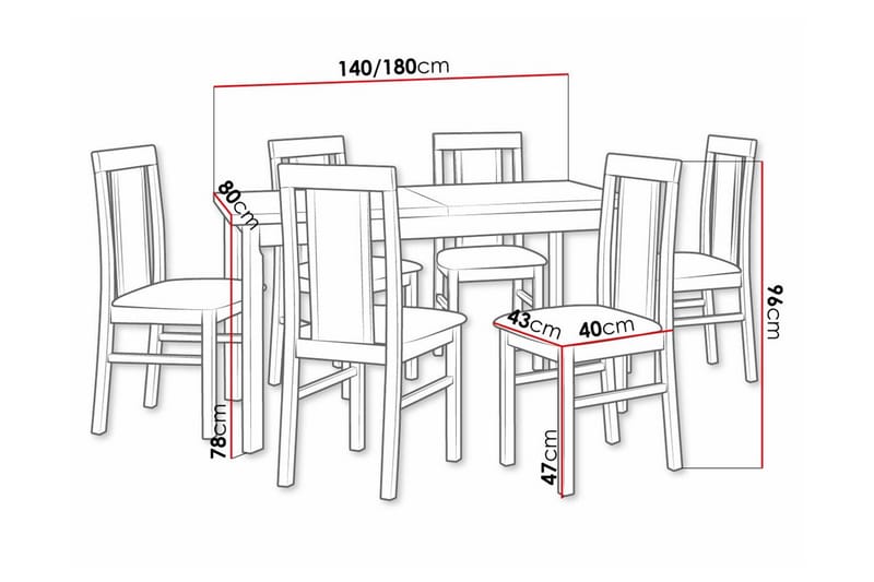 Patrickswell Spisegruppe - Møbler - Bord - Spisegrupper